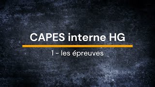 Webinaire CAPES int HG  1 Les épreuvesmp4 [upl. by Diana]