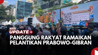 Panggung Rakyat Mulai Ramai Pengunjung Sambut Pelantikan PrabowoGibran [upl. by Lrig570]