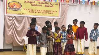 Aharan ❤️Thivakaran Mk Tamil school Navarathri 🙏programme 2024 [upl. by Tallou]