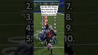 Can the NFL Player That Died Get 150 Rushing Yards in 10 Rush Attempts or Less [upl. by Nohsar]