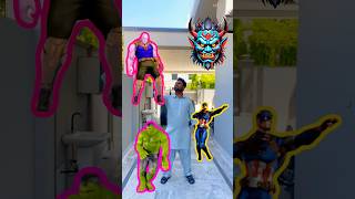 Devil head to super heroes dancing  Marvel vs Avengers  trending ytshorts viral [upl. by Akel607]