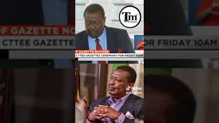 Official gazettes musalia mudavadi will be Cs interior security [upl. by Avlis]