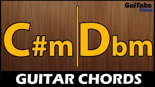 Cm CHORD  Dbm CHORD 🎸 Beginner GUITAR Chords 🎓 How to play the C Minor  Db Minor Chord 🎵 [upl. by Elfie]