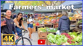 【4K】WALK Pocitos Farmers Market MONTEVIDEO Uruguay 4k video [upl. by Etolas]