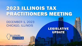 2023 Tax Practitioners Meeting  Legislative Update [upl. by Ahsaercal]