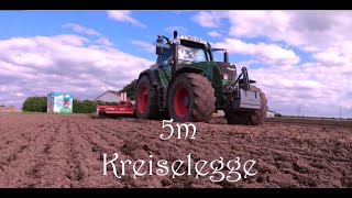 5m Kreiselegge  Fendt 718  Maschio  rotary harrow  GASPARDO  GoPro [upl. by Gabler]