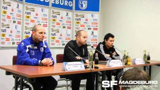 Pressekonferenz 1 FC Magdeburg  Hamburger SV 03 01  wwwsportfotosmdde [upl. by Nakah]