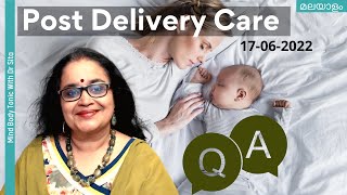 Post Delivery Care  Q amp A Session  Dr Sita  Malayalam  17622 [upl. by Waki]