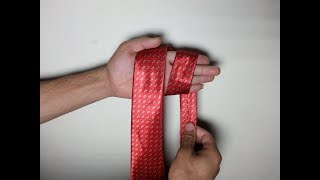 How to Tie a Tie EASY in 10 Seconds Full Windsor Knot Step by Step Mirrored  Slowly Mens Fashion [upl. by Mutz]