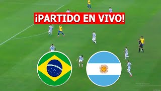 BRASIL vs ARGENTINA EN VIVO 🔴 ELIMINATORIAS SUDAMERICANA MUNDIAL 2026 ⚽ [upl. by Ginger]