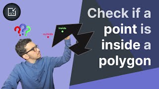 Checking if a point is inside a polygon is RIDICULOUSLY simple Ray casting algorithm  Inside code [upl. by Patin869]