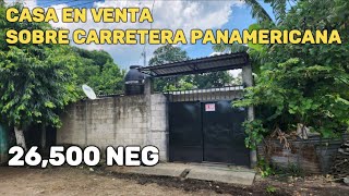 VENDIDASe VENDE casa sobre carretera Panamericana [upl. by Anaitsirc427]