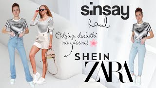 HAUL SINSAY ZARA SHEIN  MIERZYMY WIOSENNE NOWOŚCI 💗🌸 TRY ON HAUL SINSAY ZARA SHEIN [upl. by Caz]