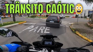 TRACER 900 GT sobrevive as armadilhas do trânsito motovlog [upl. by Ydissac]