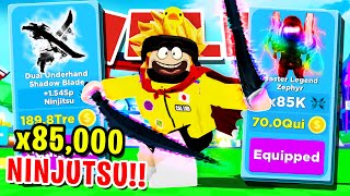 I GOT MASTER LEGEND ZEPHYR RANK x85000 NINJUTSU amp BEST NEW SWORD IN ROBLOX NINJA LEGENDS [upl. by Ahsieyt]