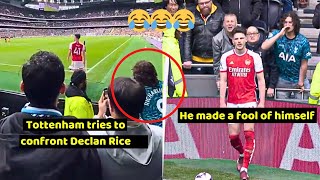 Funny Moment Tottenham fans embarrassed themselves after confronting Declan Rice 😂 [upl. by Bj]