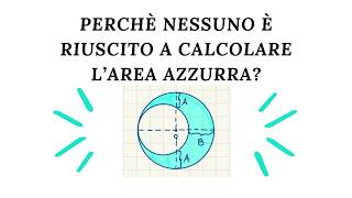 Il problema che tutti hanno sbagliato  Calcola larea compresa fra due circonferenze [upl. by Amesari103]