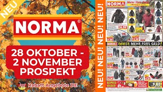 NORMA Prospekt Werbung  Prospekt Gültig von 28102024  Rabatt Angebote DE [upl. by Alemrac397]