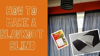 DIY BLACKOUT BLIND EASY BLACKOUT BLIND HACK travel blackout blind [upl. by Lucho947]