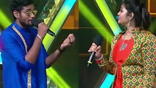 Sam Vishal and SriNisha Sings Kantha Kannazhagi Song  Super Singer [upl. by Antoinetta]