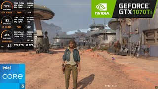 GTX 1070 Ti  Star Wars Outlaws [upl. by Eanerb]