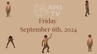 Brownsburg High School TV News  Friday September 6th 2024 [upl. by Oribel]