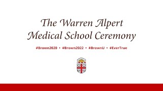 2022 Warren Alpert Medical School Commencement Ceremony [upl. by Enneyehc]