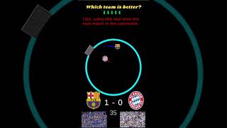 Barcelona vs B Munchen barcelona bayernmunich gameplay shorts bouncyball marblerace goals [upl. by Ancalin]