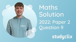 Studyclix Leaving Cert Higher Level Maths  2022 Mock P2 Option A Q9 [upl. by Enellij859]