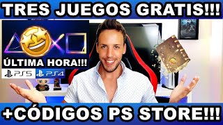 ¡¡¡3 JUEGOS PS5PS4 GRATISCÓDIGOS PLAYSTATION STORE  HardMurdog [upl. by Gertruda]