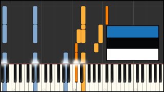 Estonia National Anthem  Mu isamaa mu õnn ja rõõm Piano Tutorial [upl. by Atikin]