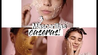 3 MASCARILLAS CASERAS QUE CAMBIARÁN TU PIEL [upl. by Kristof213]