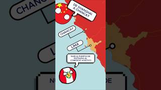 PERÚ será el HUB COMERCIAL de SUDAMÉRICA 🇵🇪 🇨🇳 cartocurioso countryballs china peru shorts [upl. by Sutphin]