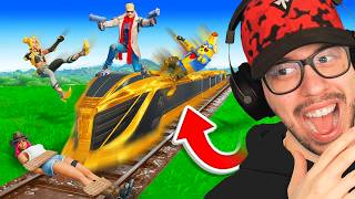 The MYTHIC TRAIN Challenge in Fortnite [upl. by Lenno]