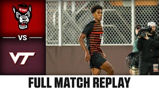 NC State vs Virginia Tech Full Match Replay  2024 ACC Mens Soccer [upl. by Nerral]