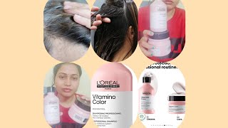 LOREAL PROFESSIONNEL PARIS Vitamino Color Shampoo Combo With Resveratrol For ColorTreated review [upl. by Dust]