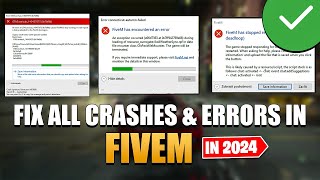 How To Fix All Crashes And Errors on FiveM 2024 ✅ How To Fix GTA5b2699exesub1407ED3F4 Error [upl. by Hennahane]