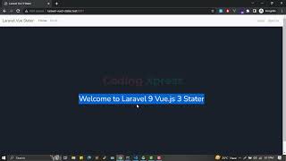 Laravel 9 Vue 3 SPA Starter Boilerplate  SPA Authentication Laravel Sanctum Vue Vite Coding Xpress [upl. by Neleh]