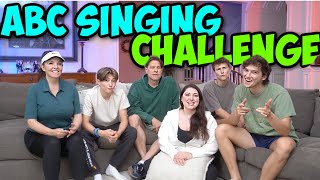 ALPHABET SINGING CHALLENGE 🎤✨ SharpeFamilySingers [upl. by Nalahs]