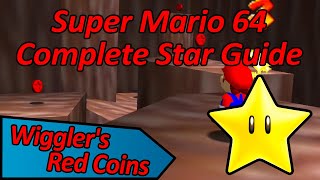 Wigglers Red Coins TinyHuge Island  Super Mario 64 Complete Star Guide [upl. by Lesly]