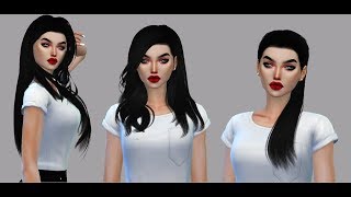 Hair The Sims 4 Criador Hallowsims [upl. by Einaeg]