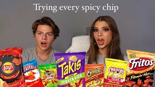 Trying and Ranking Every Spicy Chip [upl. by Bostow]