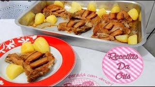 BISTECA SUÍNA DE FORNO  RECEITAS DA CRIS [upl. by Giralda326]