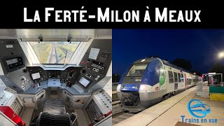 4K CABRIDE  En cabine de conduite dun AGC entre Meaux et La FertéMilon [upl. by Albers422]