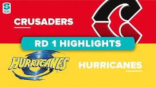 Super Rugby Pacific  Crusaders v Hurricanes  Round 1 Highlights [upl. by Ennaid497]