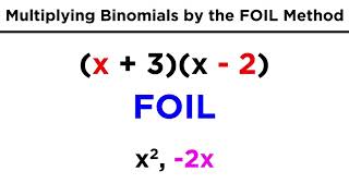 Multiplying Binomials by the FOIL Method [upl. by Maxantia]