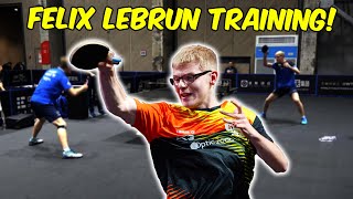 Felix Lebrun INSANE Table Tennis Training [upl. by Enilra24]