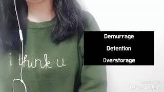 포워딩 실무Demurrage  Detention  Overatorage경과보관료 [upl. by Orelu959]