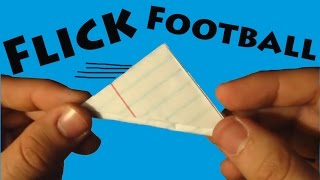 How to Make a Paper Flick Football Origami  Robs World [upl. by Bascomb707]