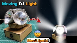 How to make Moving DJ Light at home  Moving Sharpy DJ Light Kaise Banaye  Diwali special 💥😱 [upl. by Ahscrop86]